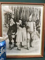 Framed B/W Photo 'Wizard Of Oz' Cast, 9x11'H  (171)
