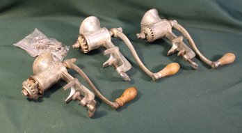 Lander's & 2 Universal Meat Grinders W/extra Blades  (174)