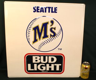 Bud Light/Seattle Tin Sign, 22x22'  (177)