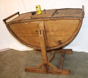 Primitive Antique Wooden Swinging Washing Machine, 43x24x34'H   (178)