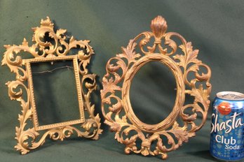 Antique 2 Victorian  Cast Metal Frames, Ca 1890,Fits 4x5.5' & 5x4' Pictures  (17)