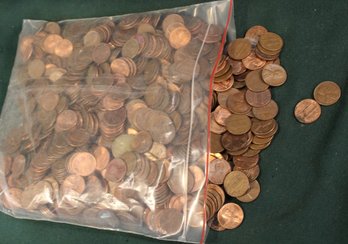 5 Pounds, 10.3 Oz. US Lincoln Memorial Pennies  (185)