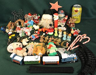 Assorted Christmas Toys & Decorations Incl. Train & Track   (189)