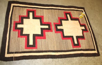Antique Navajo Rug, Some Small Moth Damage Shown, 43x61'  (190)