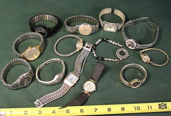 Vintage 13 Assorted Lady's & Men's Wrist Watches  (191)