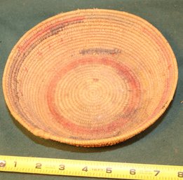 Antique Woven 'Indian School' Basket, 8'D  (194)