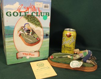 1997 Flambo Imports Porcelain Emmett Kelly Jr. Clown Figurine, 'The Putt'   (196)