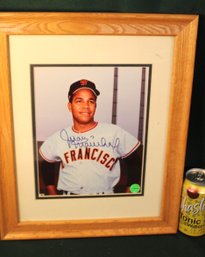 Framed & Matted Juan Marichal Autographed  Photo, 13x16.6'  (198)