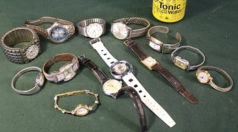 Vintage 13 Assorted Lady's & Men's Wrist Watches  (199)