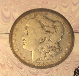 1884 Morgan Silver Dollar With COA (1)