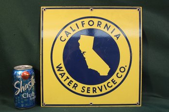 'California Water Service' Porcelain Sign, 12x12'  (201)