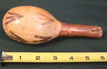 Antique Hopi Ceramic Rattle, 6' Long  (201)