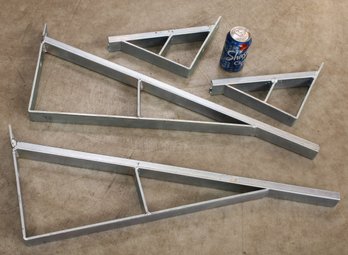 4 Heavy Duty Stainless Steel Shelf Brackets  (205)