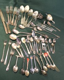 Assorted Vintage  Souvenir Spoons, Flatware & More  (209)