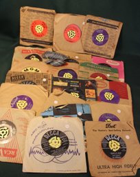 20 RPM Records (ella Fitzgerald, Frank Sinatra, Bing Crosby, More)& 59  Metal Record Adapters  (211)