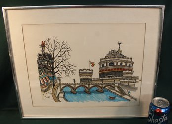 Framed & Matted Print By Taequest (?), 35/210, 20x16'  (215)