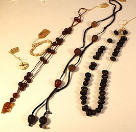 Assorted Native Jewelry - Carved Seeds, Seeds, Glass, Carved Beads, Shells   (215)