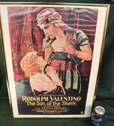 Framed Movie Poster 'The Son Of The Sheik', 18x24'  (216)