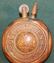 WWI German Imperial Army Brass Cigarette Lighter, 2'D   (219)
