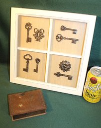 Hammered Copper Craftsman Lidded Box, Rule & Sons Ins., Craftsman Studios, Laguna Beach, Ca. 5x3.5'   (220)