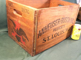 Anheuser-Busch Inc. Wooden Box, 18x12x11'H   (222)