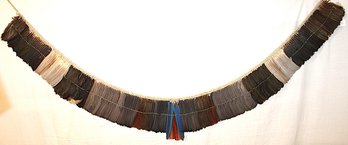 Intricate Feather Headdress (South American?), 90' Long , Excellent Condition  (224)