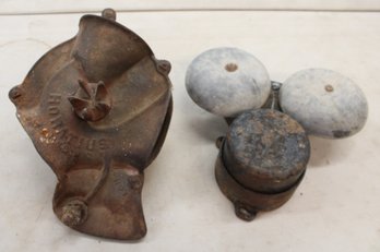 Antique Horatius January 1919 Corn Sheller & Electric, Mounted Alarm Bell (226)