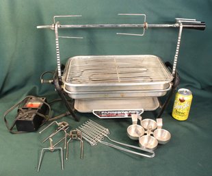 Vintage Farberware Electric Grill/Rotisserie W/Accessories & Egg Poacher   (228)