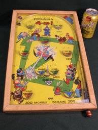 Antique Table Top 'Posh-m-up Jr'. Pin Ball Game, Northwestern Products, St, Louis, 11x17h  (22)