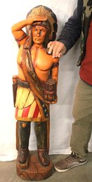 Native American Warrior Cast Statue, 13x49'H   (234)