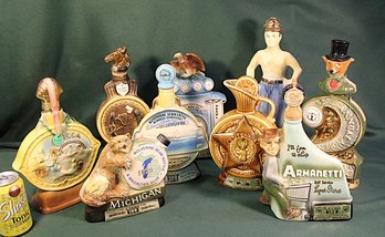 Vintage 9 Beam Whiskey Bottles   (240)