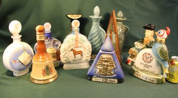 Vintage 11 Beam Whiskey Bottles   (241)