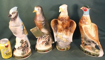 Vintage 4 Beam Bird Whiskey Bottles   (242)