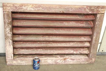 Louvered Gable End Framed Vent , Screen Backed, 36x25'  (245)