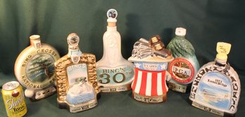 Vintage 6 Beam Golfing & London Bridge Whiskey Bottles    (246)