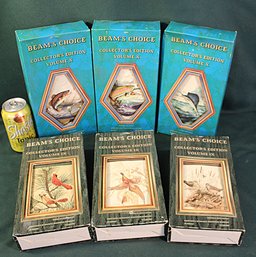 Vintage  6 Beam Collector's Edition Whiskey Bottles  By James Lockhart (247)