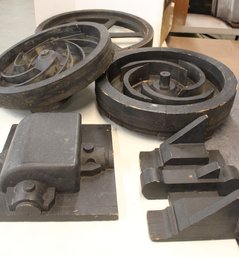 Assorted Wood  Molds From Gerlinger Steel Co. Redding, Ca. - 25'D, 2@ 20'D Wheels,   (248)