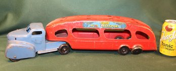 Deluxe Auto Transport Metal Toy Truck By Marx, 21'Long   (249)
