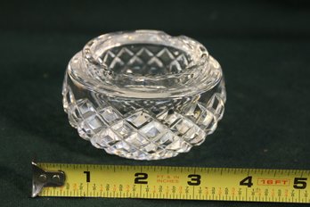 Vintage Lead Crystal Signed Waterford Ash Tray, 3'D   (250)