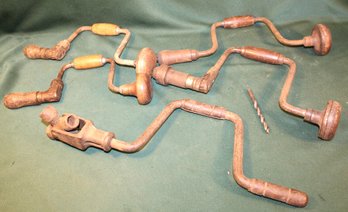 Blackhawk Lug Wrench W/4 Sizes, & 4 Brace Hand Drills (253)