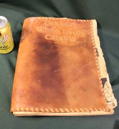 Whole Earth Catalog In Leather Binder, 448 Pages (Missing Pages 1&2)   (255)
