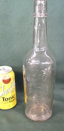 Antique Embossed 'Gilt Edge' Whiskey Bottle, 12'H  (260)