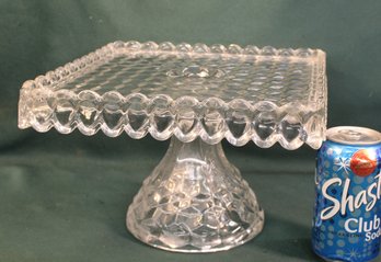 Fostoria American 10x10' Cake Plate On Pedestal  (261)