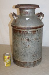 Antique '5 Gal Arden Farms' Milk Can 24'H  (262)