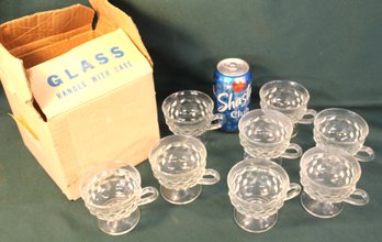 8 Fostoria American Footed Cups In Box  (268)