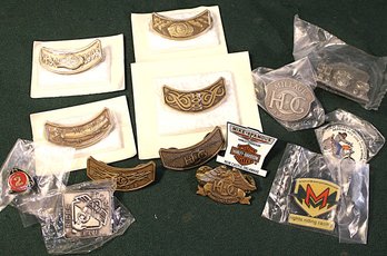 14 Harley Davidson Advertising Pins    (268)