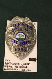 Large Gibraltar Security Badge   (271)