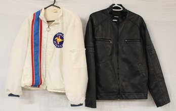 Murano Size Large Leather Jacket & Man's Ford Mustang Size Large Jacket   (287)