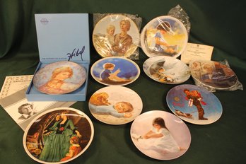 10 Collector Plates - Norman Rockwell, Donald Zolan, More   (287)