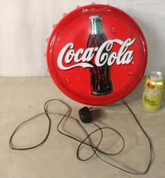 Coca Cola Advertising, AC/Battery Light W/Changing Colors, 12'D   (291)